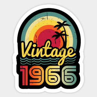 Vintage 1966 Made in 1966 57th birthday 57 years old Gift Sticker